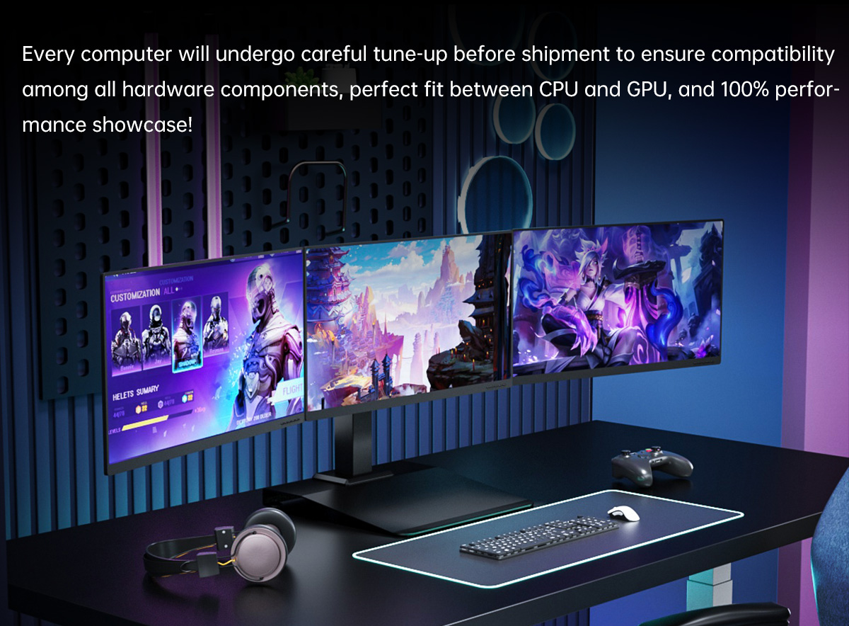 AOACE - Gaming desktop - Intel Core i5-11400F 6 core 2.6GHz ,GeForce ...